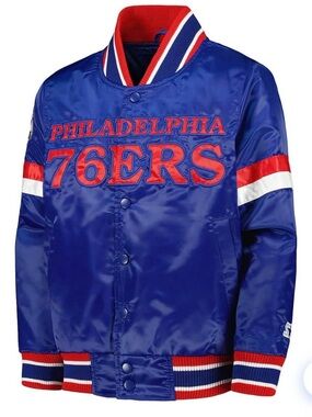 Starter Philadelphia 76ers Satin Jacket Youth XL 20 NWT